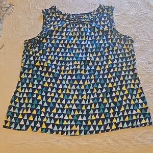 Talbots Sleeveless Top Multicolored size Large